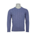Cable Knit Sweater - Geelong Wool Crew Neck