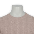 Cable Knit Sweater - Geelong Wool Crew Neck