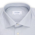 Shirt - Mini Checkered Cotton & Lyocell Single Cuff Regular Fit
