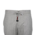 Pants - CARACCIOLO Cashmere Stretch Elastic Waistband + Zip