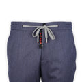 Pants - CARACCIOLO Cashmere Stretch Elastic Waistband + Zip