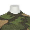 Sweater - Camouflage Print Merino Wool Crew Neck