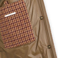 Bodywarmer - Houndstooth Fleece Wool Padded Shearling Collar