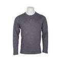 T-Shirt - Tunisian Cotton & Cashmere Crew Neck Three Buttons Long Sleeves