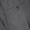 Two-Piece Suit - Plain Wool, Nylon, Cashmere Stretch Unfinished Sleeves