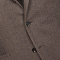 Blazer - Herringbone Wool & Cashmere Unfinished Sleeves