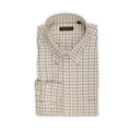 Winter Shirt - Checkered Cotton & Cashmere Single Cuff + Breast Pocket