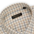 Winter Shirt - Checkered Cotton & Cashmere Single Cuff + Breast Pocket