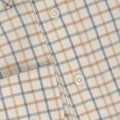 Winter Shirt - Checkered Cotton & Cashmere Single Cuff + Breast Pocket