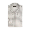 Shirt Tricolour Checked Cotton Single Cuff