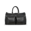 Travel Bag - Grained Leather Zipped