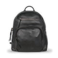 Backpack - Grained Leather With Silver Details Small