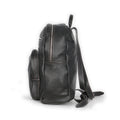 Backpack - Grained Leather With Silver Details Small