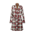 Dressing Gown - Checkered Wool For Women