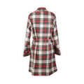 Dressing Gown - Checkered Wool For Women