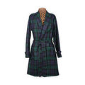 Dressing Gown - Checkered Wool For Women