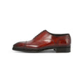 Oxfords - Limited Edition Patinated Leather & Leather Soles, Lace-Ups, Half Brogue + Medallion