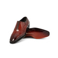 Oxfords - Limited Edition Patinated Leather & Leather Soles, Lace-Ups, Half Brogue + Medallion
