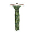 Scarf - Floral Pattern, Embroideries & Fringes Wool