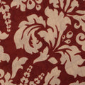 Scarf - Leaves Print Fringes Wool