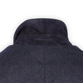 Jacket - Quilted Wool & Suede High Collar Buttoned