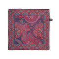 Pocket Square - Double Face Paisley & Flowers, Circles Silk