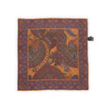 Pocket Square - Double Face Paisley & Flowers, Circles Silk