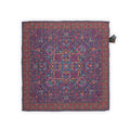 Pocket Square - Double Face Flowers & Circles Silk