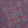 Pocket Square - Double Face Flowers & Circles Silk