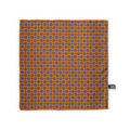 Pocket Square - Double Face Flowers & Circles Silk