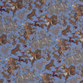 Pocket Square - Double Face Hunting Africa & Circles Silk