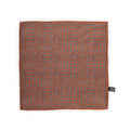 Pocket Square - Double Face Hunting Africa & Circles Silk