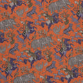 Pocket Square - Double Face Hunting Africa & Circles Silk