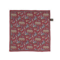 Pocket Square - Double Face Hunting Africa & Circles Silk