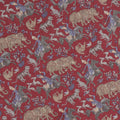 Pocket Square - Double Face Hunting Africa & Circles Silk