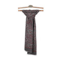Scarf - Double Face Paisley & Flowers Wool
