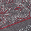Scarf - Double Face Paisley & Flowers Wool