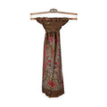 Scarf - Double Face Paisley & Flowers Wool