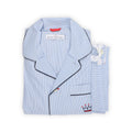 Pajama - Striped Cotton Poplin Shirt + Pants