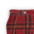 Pants - Tartan Thin Rib Velvet Cotton