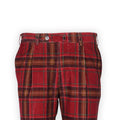 Pants - Tartan Thin Rib Velvet Cotton
