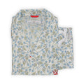 Pajama - Edible Pansies Pattern Cotton Shirt + Pants