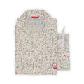 Pajama - Flowers & Animals Pattern Cotton Shirt + Pants