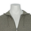Zip-Up Sweater - Cashmere One Ply Hooded & Zipped