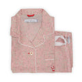 Pajama - Flowers Pattern Cotton Shirt + Pants