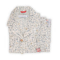 Pajama - Flowers & Animals Pattern Cotton Shirt + Pants