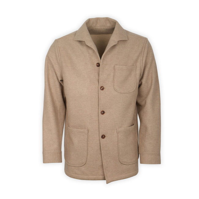 Overshirt - Plain Cashmere Buttoned