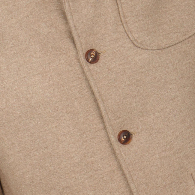 Overshirt - Plain Cashmere Buttoned