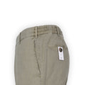 Pants - Jogger Elastic Waist Zip Linen, Cotton Stretch