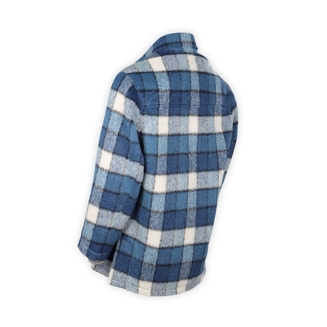 Peacoat - Checkered Wool, Alpaca & Nylon + Buttoned